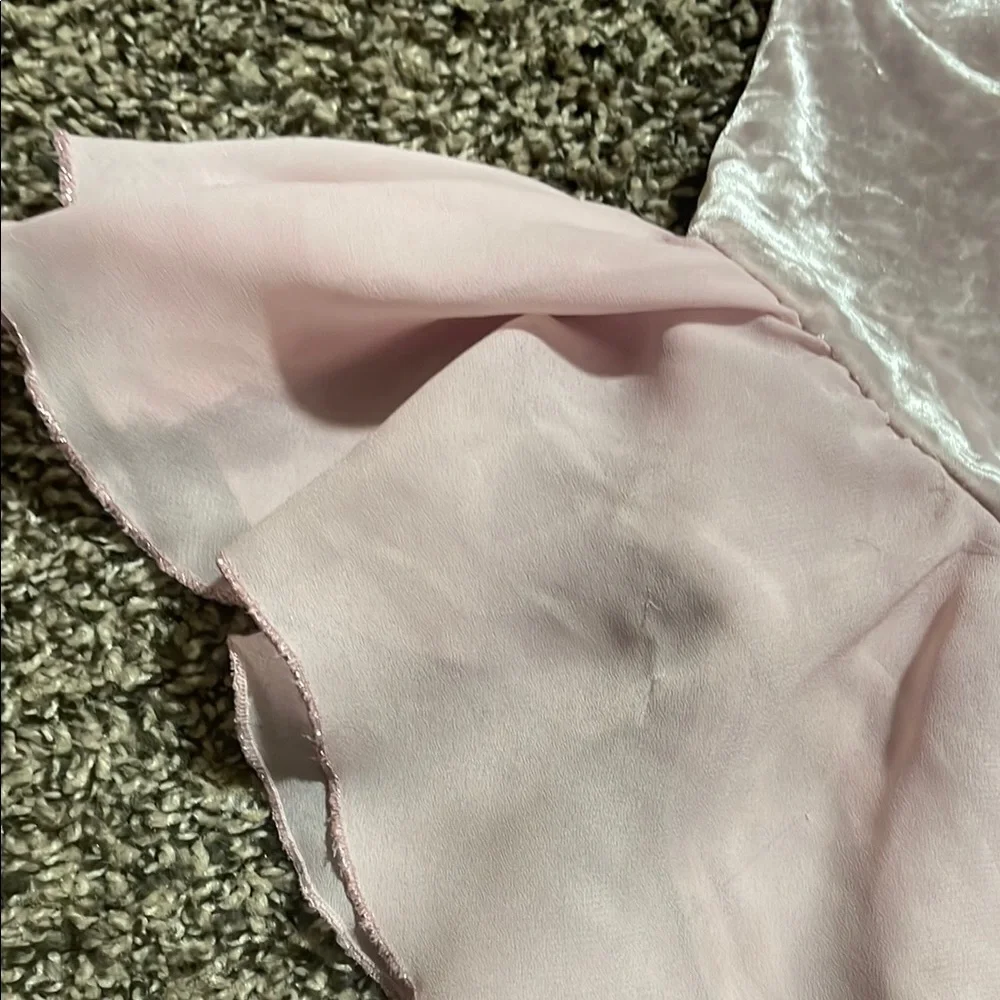 Xhilaration Light Pink Velvet Ballet Dance Costume